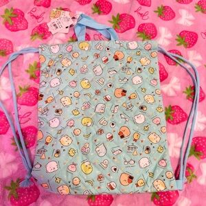 San-X Sumikko Gurashi Mysterious Friends Drawstring Gym Sack Backpack NWT Japan
